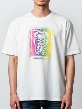Obey Cream Mind Control Worldwide Portrait Tee